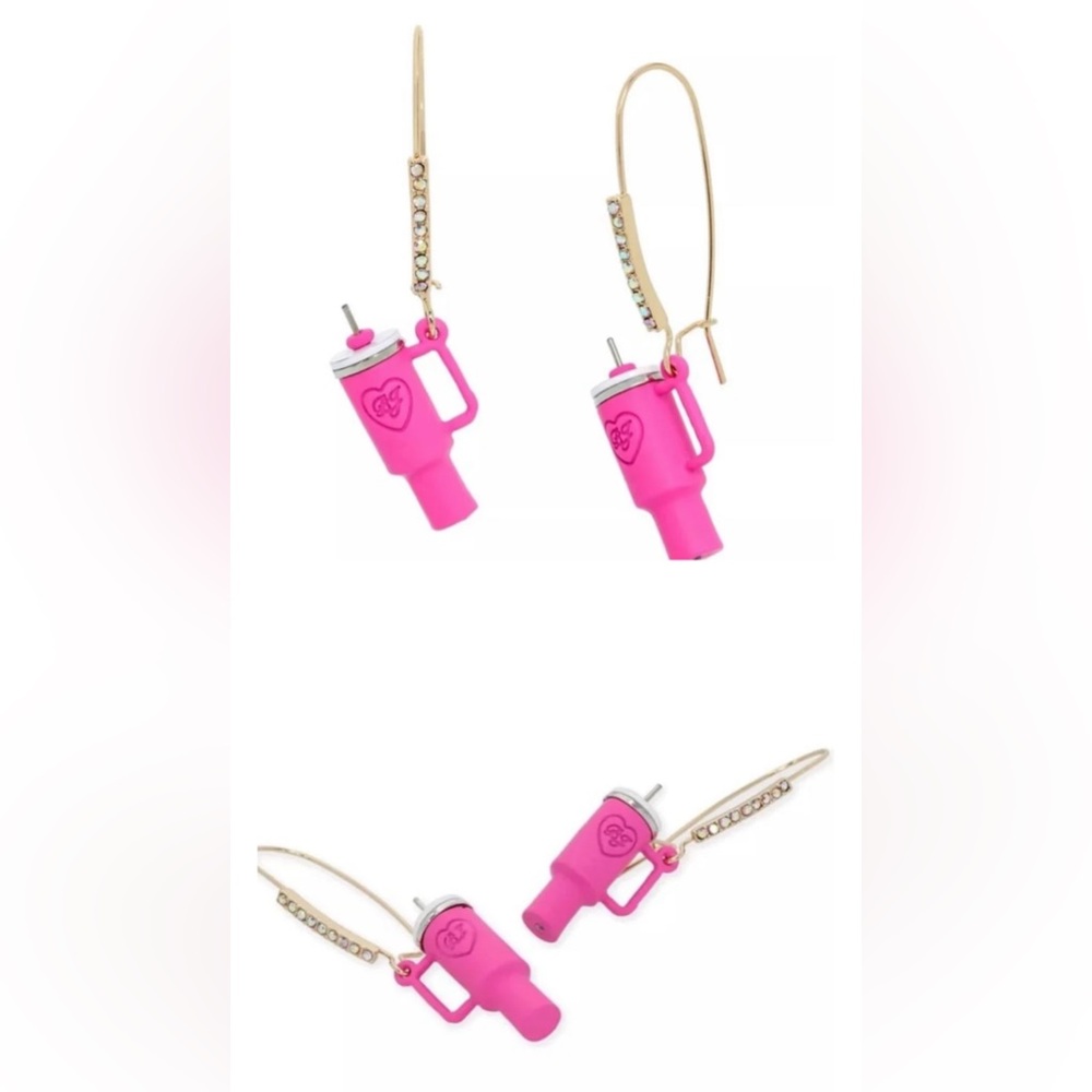 NIB BETSY JOHNSON STANLEY CUP EARRINGS $40